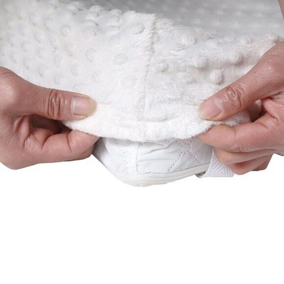 Baby Plush Minky Polka Dot Changing Pad Blanket Cover Diaper Changing Table - Picture 2 of 12